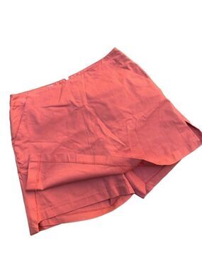 Adidas Athletic Skort Salmon Pink Golf Tennis Pickleball Logo Stretch Size 8